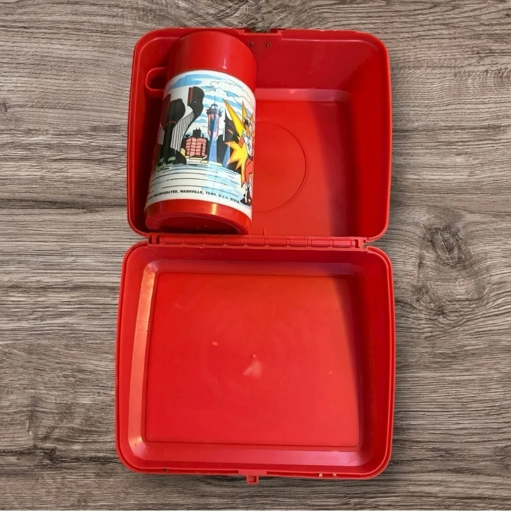 Vintage Aladdin Lazer Tag Lunchbox and Thermos - 1986